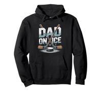 Ice Hockey Dad Raising Player Together Skate Father Life Pullover Hoodie