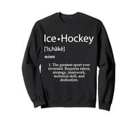 Ice Hockey Definition Funny Ice Skating Hockey Player Game Sweatshirt