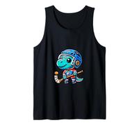 Ice Hockey Dino Cute Dino Adventure Tank Top