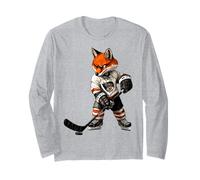 Ice Hockey Fox Long Sleeve T-Shirt