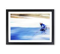 Ice Hockey Framed Print | A2 Oak Framed Wall Art | Ready to Hang | Modern Landscape Picture | Living Room Bedroom Lounge Office