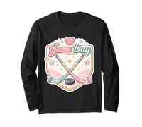 Ice Hockey Game Day Fan Lover Player Coach Spectator Womens Long Sleeve T-Shirt