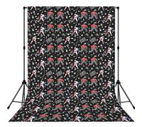 Ice Hockey Game Printed Photography Background, Reinforced Stitched Edge Cloth, Smooth Backdrop for Portraits