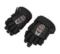 Ice Hockey Gloves, 1 Pair Hockey Gloves Breathable Lightweight Street Hockey Gloves Highly Fit Hook Closure Versatile Protective Ice Roller Hockey Gloves for Hockey Players