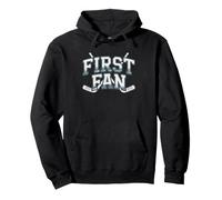 Ice Hockey Goalie Dad Who Kid's First Biggest Fan Always Pullover Hoodie
