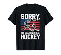 Ice Hockey Grandpa Grandma, I Can't My Grandson Has Hockey T-Shirt