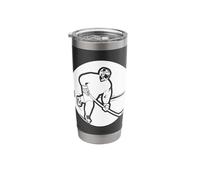 Ice Hockey Guy Drawing for Boys Stainless Steel Insulated Tumbler