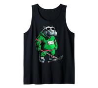 Ice Hockey Hippo Tank Top