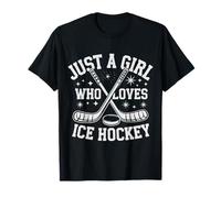 Ice Hockey Just A Girl Who Loves Ice Hockey T-Shirt
