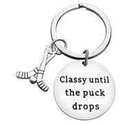 Ice Hockey Keychain Gifts for Hockey Coach or Player's Keychain Valentines Christmas Birthday Present for Daughter Son Teenager Boys Girls Men Women Brother Sister Teammate Friend