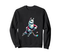Ice Hockey Llama Ice Hockey Fun Sweatshirt