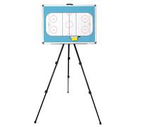 Ice Hockey Magnetic Coaching Board, Double-Sided Ice Hockey Tactical Board, Easy to Carry, with Tripod Stand, for Teaching, Competition(Bag)