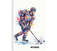 Ice Hockey Notebook: A5 Lined Journal (6x9) - 100 Pages - Gift for Players & Fans - Winter Sports Diary