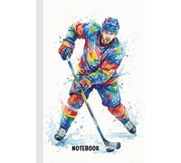Ice Hockey Notebook: A5 Lined Journal (6x9) - 100 Pages - Gift for Players & Fans - Winter Sports Diary