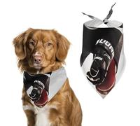 Ice Hockey Pattern Dog Bandana Triangle Pet Bandanas Adjustable Pet Scarf Breathable Comfort Dog Scarf Cute Soft Puppy Scarfs Washable Daily Handkerchief Cats Scarves