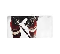 Ice Hockey Pattern Keyboard Mat Large Gaming Mouse Pad, Anti-Slip Desk Mat for Desktop Desk Work/Home Writing Mat 11.8 * 23.6 Inches