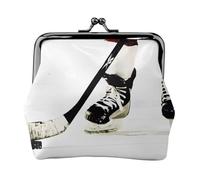 Ice Hockey Pattern Small Wallets Woman,Wallets for Women,Coin Purse for Women,Small Womens Wallet,Small Makeup Bag for Purse