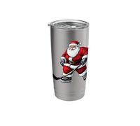 Ice Hockey Player Christmas Stainless Steel Insulated Tumbler