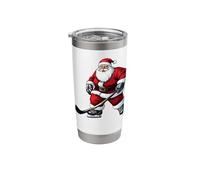 Ice Hockey Player Christmas Stainless Steel Insulated Tumbler