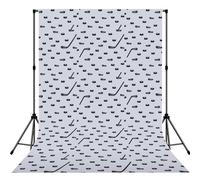 Ice hockey Printed Photography Background, Reinforced Stitched Edge Cloth, Smooth Backdrop for Portraits