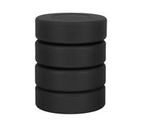 Ice Hockey Pucks For Practicing - 4 Pcs Mini Training - Official Regulation Size - Ice For - Rubber Material Vulcanized Hard - Black Color 3 Inch Diameter - 1 Inch Thickness 6 Ounce Weight - Smooth Ed