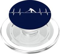 Ice Hockey Pulse Rate Hockey Fan Polar Bear Heart Curve PopSockets PopGrip for MagSafe
