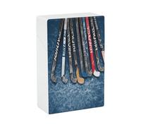 Ice Hockey Sticks Cigarette Case Stylish Lightweight Pocket Holder Case for Smoke Waterproof Cigarette Dispenser Cigarettes Accessories for Outdoor Camping Hiking
