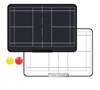Ice Hockey Tactics Board, Electronic Tactical Board Multi-Sport with One-Click Clear and Lock 9.4x13.4 inches(Badminton)