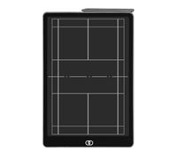 Ice Hockey Tactics Board, Multi-Sport Tactic Board One-Click Clear Lock Curved Edge 13.7x9.1 inches(Badminton)