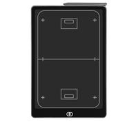 Ice Hockey Tactics Board, Multi-Sport Tactic Board One-Click Clear Lock Curved Edge 13.7x9.1 inches(Field Hockey)