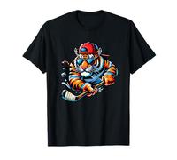 Ice Hockey Tiger With Attitude Style Power T-Shirt
