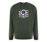 Ice Iceberg Mens Cubed Logo Green Sweatshirt Cotton - Size Small