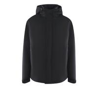 Ice Iceberg Mens Plain Hooded Black Jacket - Size Medium
