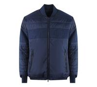 Ice Iceberg Mens Plain Padded Navy Blue Bomber Jacket - Size Medium