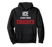 ICE Is Best When Crushed Political Freedom Anti-Fascism Pullover Hoodie