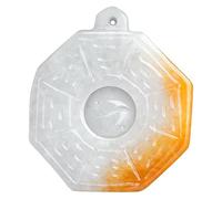 Ice Jade Pendant Necklace, Tai Chi Bagua Necklace, Represents the Balance of Yin and Yang, Ideal for Those Seeking Inner Peace and Wisdom