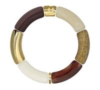 ICE Jewellery - Bella bracelet - Burgundy beige - Lady's burgundy, beige and gold fashion bracelet (023545)