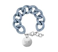 ICE - Jewellery - Chain bracelet - Artic blue - Silver - Chunky chain bracelet for women in blue colour with a silver medal (020918)