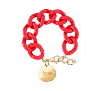 ICE - Jewellery - Chain bracelet - Red passion - Gold - Chunky chain bracelet for women in red colour with a gold medal (020929)