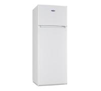 ICE KING 206L Top Mount Fridge Freezer - 4 Star - 55cm Wide - White | 169L fridge, 37L freezer, 13.5 hour power cut storage, reversible doors, salad crisper, 37 dB low noise