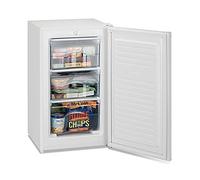 ICEKING RZ109EW Freestanding Undercounter Freezer, 60L Capacity, White, 4 Star Freezing, Adjustable Thermostat, Energy Efficient, Quiet Operation - Ideal for Kitchen or Utility Room