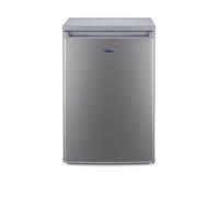 ICE KING RHL550ES Freestanding Undercounter Larder Fridge, 127L Capacity, Silver, Adjustable Thermostat, Energy Efficient, LED Light, Quiet Operation - Ideal for Kitchen or Utility Room
