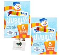 Ice Lolly Bundle with Mr Freeze 8 Jubbly Orange Ice Lollies 2 Pack + Brightdale Kitchen Booklet