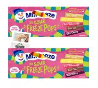 Ice Lolly Bundle with Mr Freeze Sour Freeze Pops (20 x 45ml) 2 Pack + Brightdale Kitchen Booklet