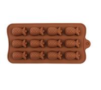 Ice Lolly Mould Silicone Chocolate 15 Fruit Pineapple Cake Ice Tray DIY Baking Silicone Molds Funny Pineapple for Trays Chocolate Candy Crayon Maker for Freezer (Coffee, One Size)