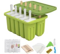 Ice Lolly Moulds 10 Pcs Silicone Popsicle Mold BPA Free Ice Cream Mould