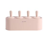 Ice Lolly Moulds with Non-Spill Lid, BPA Free Silicone Food Grade Silicone Ice Lolly Moulds for Children, Non-Stick Ice Stick Moulds Adults DIY Ice Cream Popsicle Mould for Family Party (Pink)
