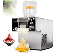 Ice Machine, Automatic Electric Ice Crush Machine with Rapid Cooling, Adjustable Speed, and Air Cooling System for Bakery and Cafe