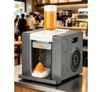 Ice Machine, Automatic Snow Cone Maker with One-Touch Cleaning, 350W Shaved Ice Maker for Bingsu, Milk Tea Shops and Cafes, Produces 60kg Daily