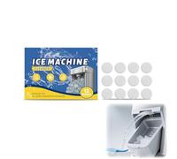 Ice Machine Cleaner & Descaler Tablets, 12PCS Deep Clean Washing Tablets for All Ice Makers, Remove Limescale & Hard Water Buildup, Efficient Descaling Cleaning Solution